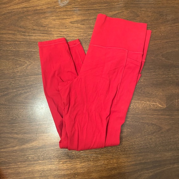 Athleta Pants - Athleta Red Leggings